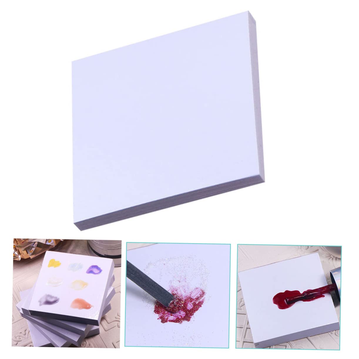 Disposable Nail Mixing Palette Papers 100Pcs Plastic for Art Glue