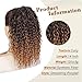 AISI BEAUTY Drawstring Ponytail Extension for Women,14 Inch Short Curly Pony Tail Natural Synthetic Clip in Ponytail Hair Extensions for Daily Party Use(Mix Brown with Brown End)