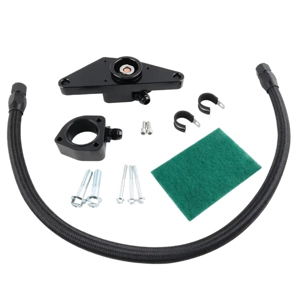 Casdsdtub Onecolor Nylon Coolant Bypass Hose Kit Compatible With 2007.5–18 Cummins 6.7L And 2003–07 Ram 5.9L Engines