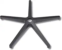 Base Estrela para Cadeira Gamer e Escritório, 68cm, Nylon 6.6, Resistente, Suporta 150kg, Preta