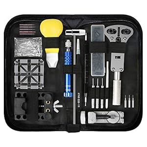 Uhrenwerkzeug Set, yotame 189-teiliges Uhrmacherwerkzeug Set Profi Uhren Reparatur Set Einstellbar Gehäuseöffner…