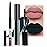 evpct 2Pcs Matte Dark Green Lipstick and Lip Liner Gloss Makeup Set matt Matte Liquid Lipstick Long Lasting Set 24H and with Lip Liner 23