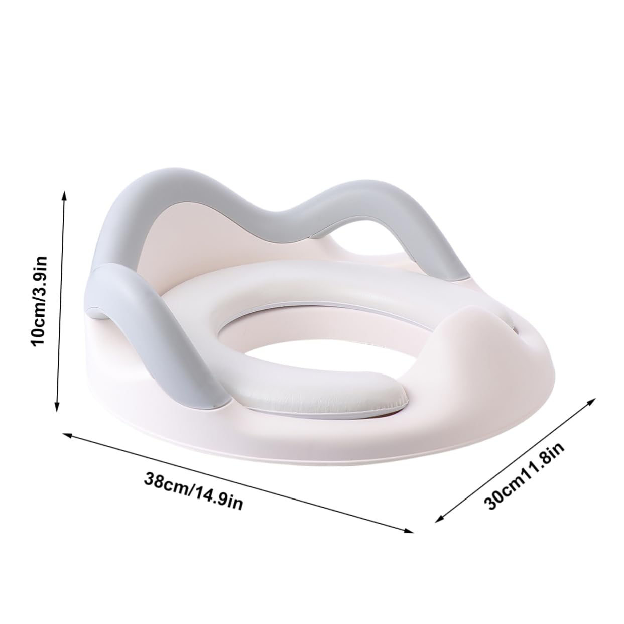 Toyvian 1pezzi Riduttore Per Wc Per Ragazzo Ragazza Piccoli Anello Per Wc Realizzato in Materiale Design e Colorato Maniglie Grandi e Facili Impugnare Cuscinetti Antiscivolo