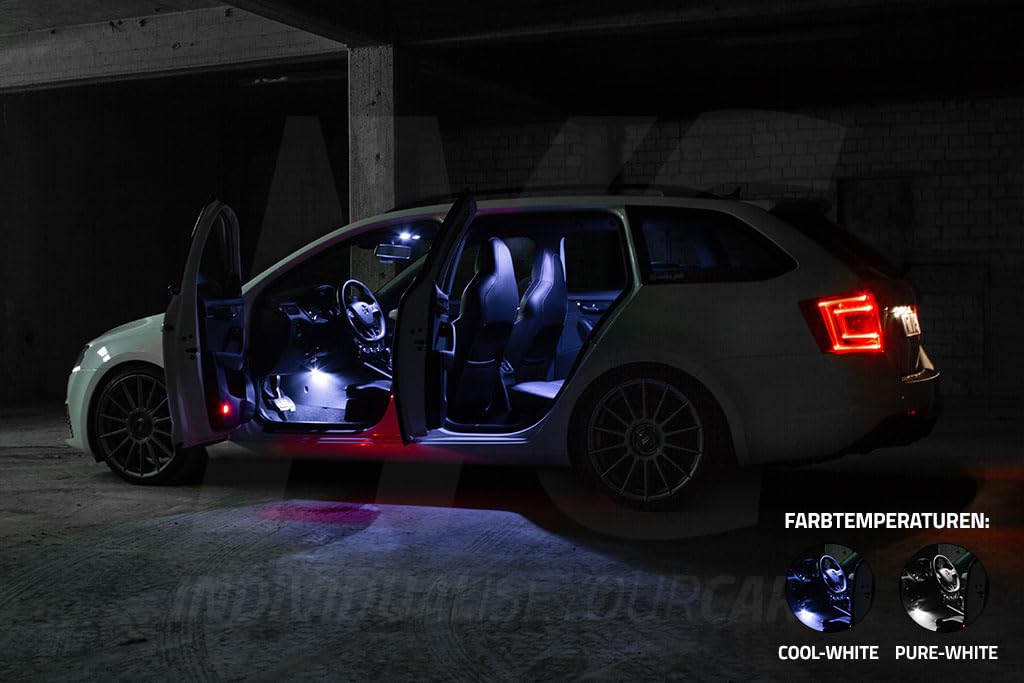 Innenraumbeleuchtung SET für Skoda Octavia 3/5E Kombi Cool-White