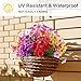 AGIRL 24 Bundles Artificial Flowers for Outdoor,No Fade Fake Plastic Flowers Faux Plants for Decoration Hanging Planters Indoor Outside Garden Porch Window Box Home Wedding Farmhouse