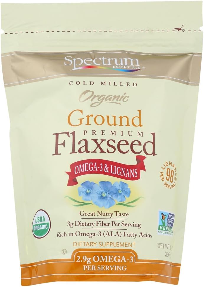 Spectrum Essentials Organic Ground Premium Flaxseed 14 oz (396 g)USDA Organic