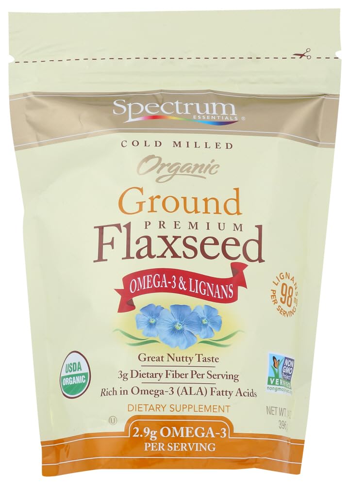 Spectrum Essentials Organic Ground Premium Flaxseed 14 oz (396 g)USDA Organic