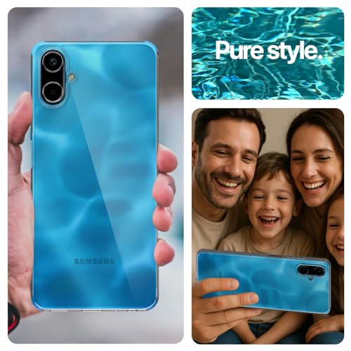 Image of Pikkme Back Cover for Samsung Galaxy F06 5G Crystal Clear Hard Back PC + TPU Protective Bumper Case(Transparent)