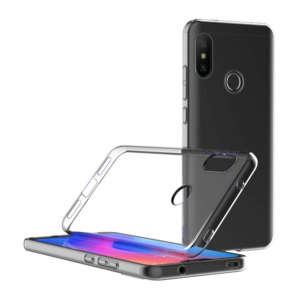 Compatible Con Xiaomi Mi A2 Lite Cover, Trasparente Silicone Custodia