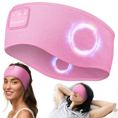 TPfocus Auriculares para Dormir ASMR Auriculares Bluetooth Regalo Hombre y Mujer Sleep Headphones Deportiva Inalámbrico Recargable Bluetooth Dormire para Correr,Viajes y Relax
