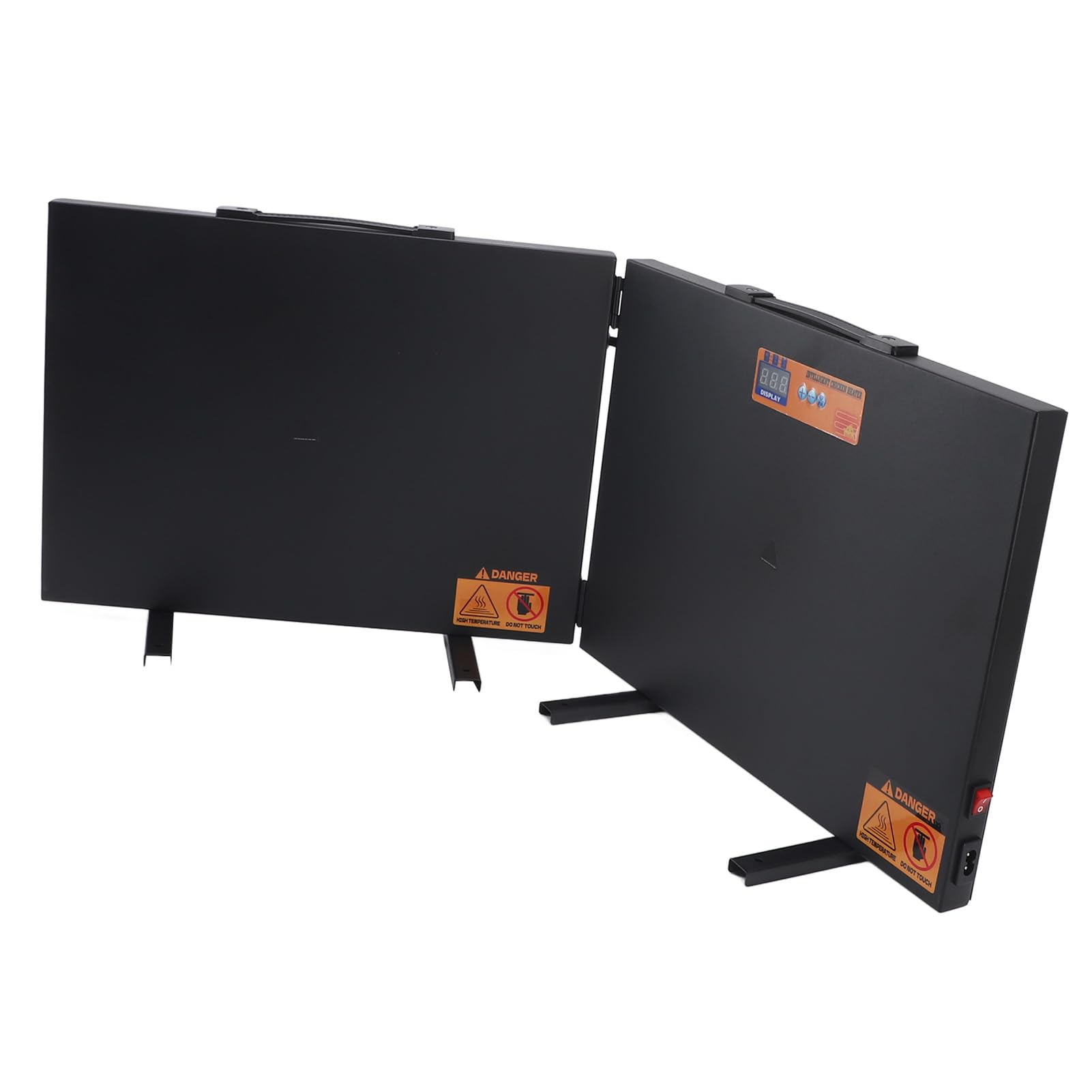 Calentador de Gallinero de Metal, 2 Paneles Calefactores de 150 W, 2 Estilos de Montaje para Pollito Gatito (Enchufe Europeo 200-250 V)
