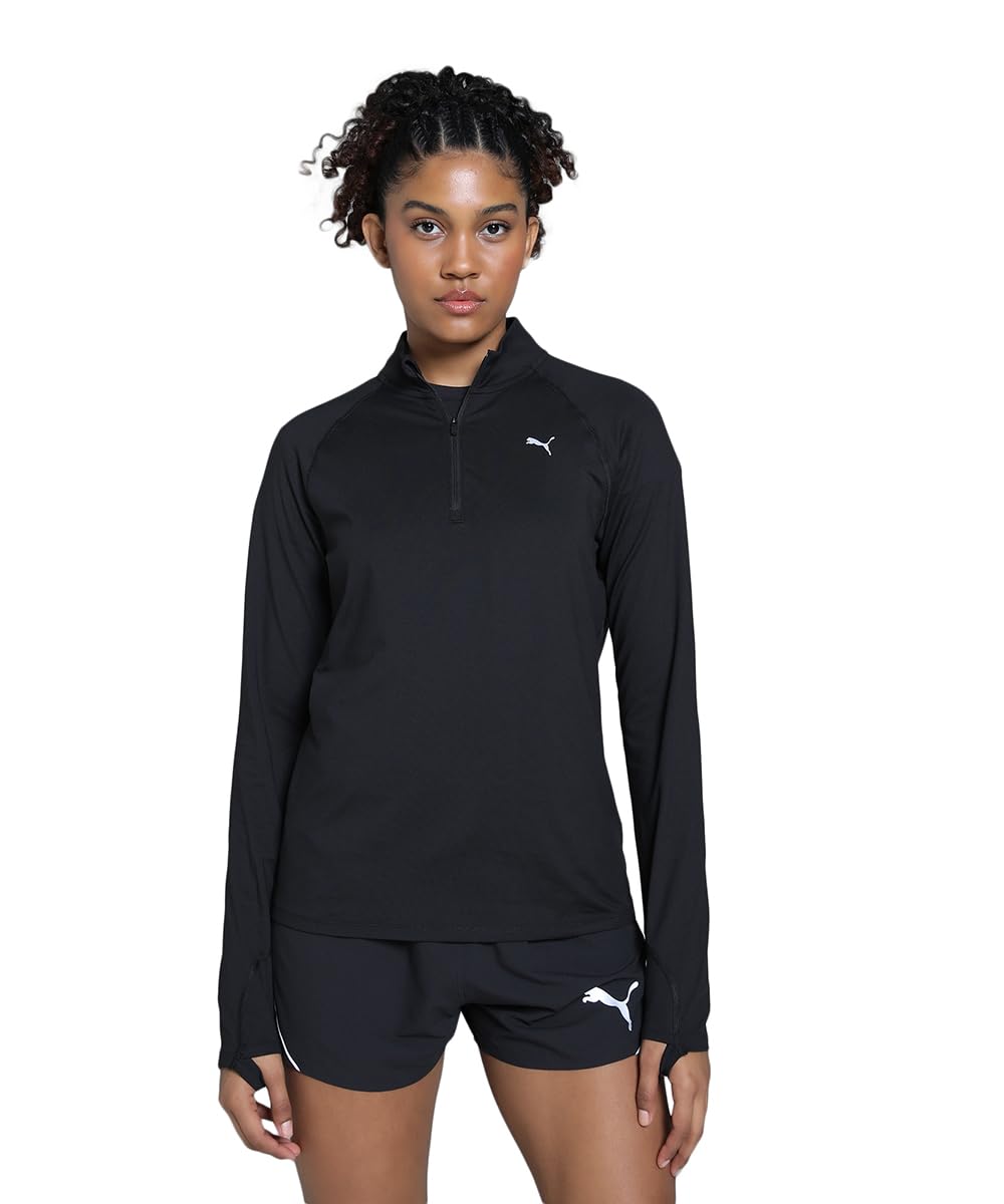 puma Women, RUN VELCTY CLDSPN 1/4 ZIP ​W, Black, L, (52665001)-picture-39