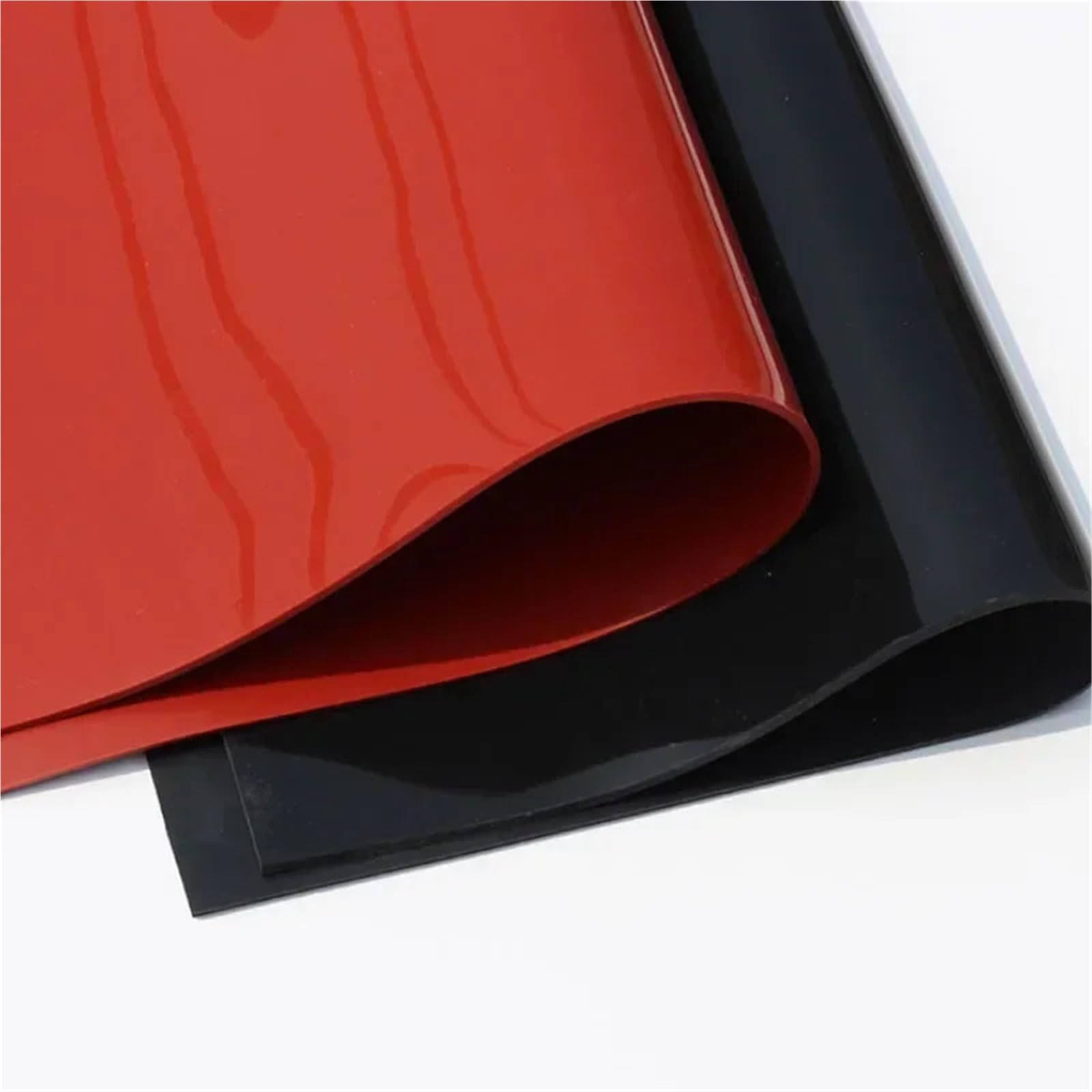 500 x 500 mm hitzebeständige Silikonkautschukplatte for DIY-Projekte, 1 Stück(Red,500x500x2mm)