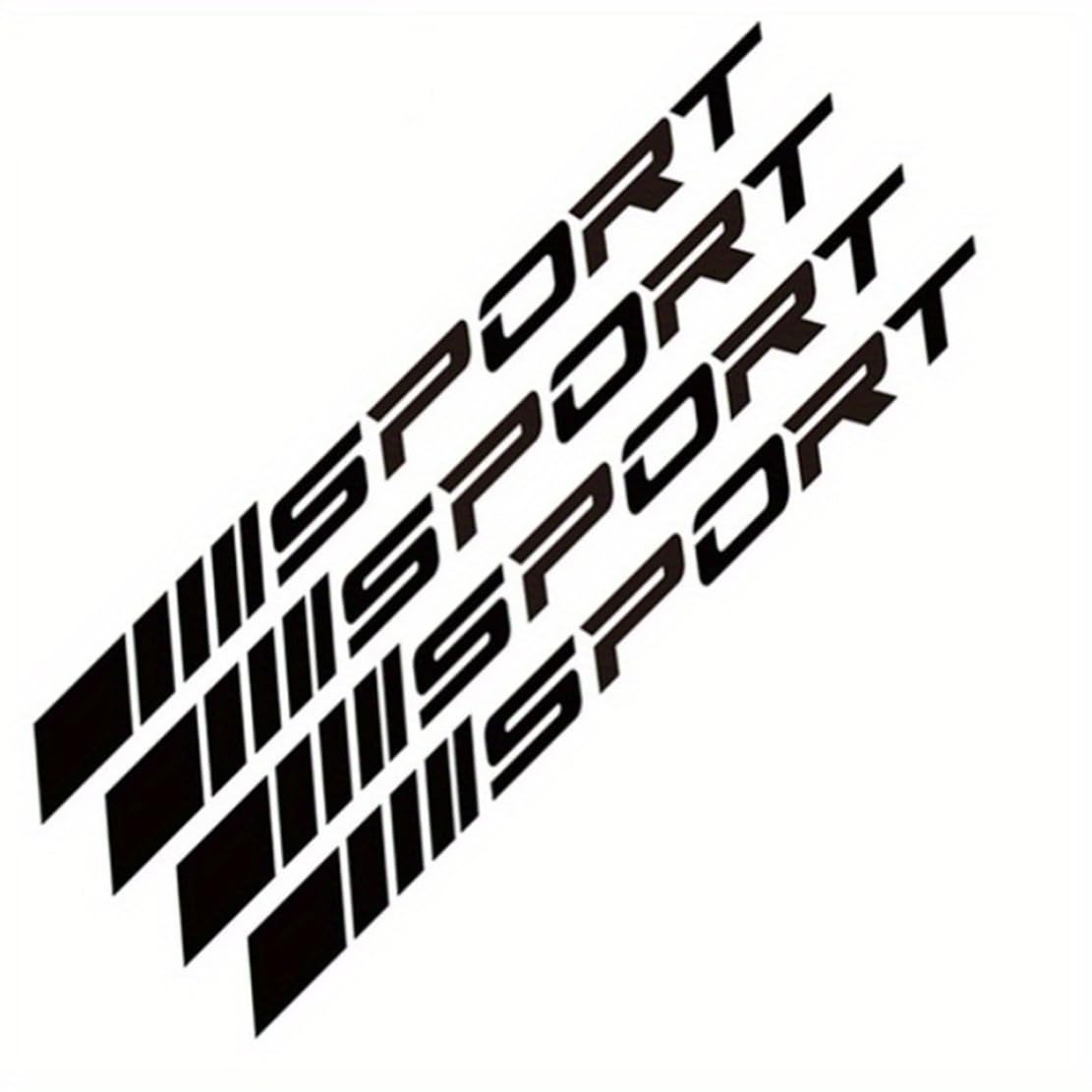 KKOTYT 4PCS Wheels Rim Decal Stripes,Compatible with Haval H1 H2 H3 H4 H5 H6 H7 H8 H9,Tire Rim Safety Decoration Accessories,1-Black