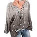 Produktbild Morbuy Damen Sweatshirt, Casual Pullover Langarm T-Shirt Rundhals Ausschnitt Lose Bluse Oberteil Hemd Oversize Tops Sweatjacke Sport (M, Dunkelgrau)