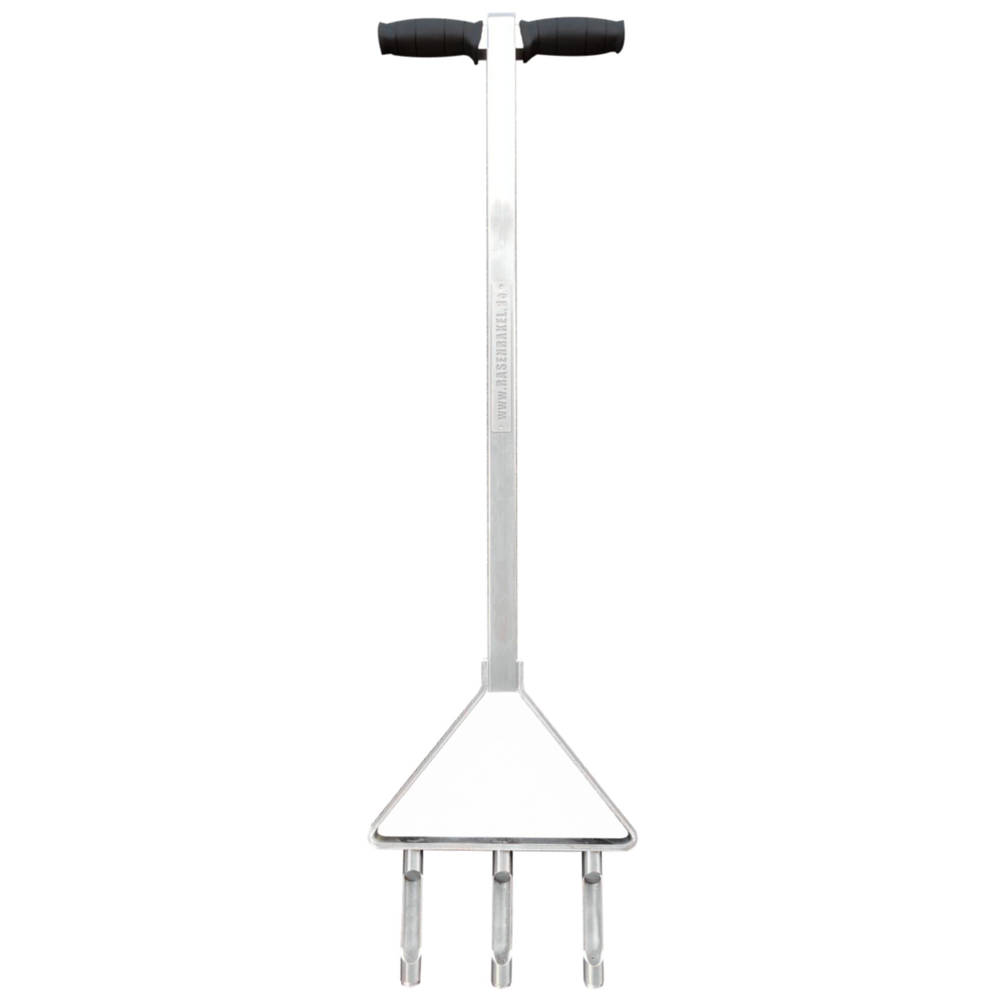 RISISANI® Hand-Aerifizierer | V2A-Edelstahl rostfrei | 100% Made in Germany | inkl. 20mm Hohlspoons | Rasenlüfter Rasenbelüfter Rasen belüften lüften auflockern