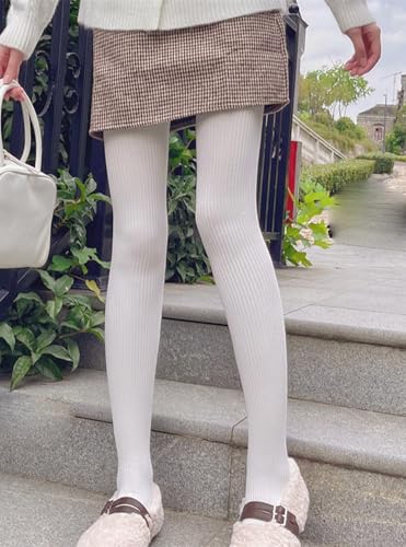 Image of Mrotrida Women's Heart Pattern Tights Elastic Jacquard Love Heart Pantyhose Stockings
