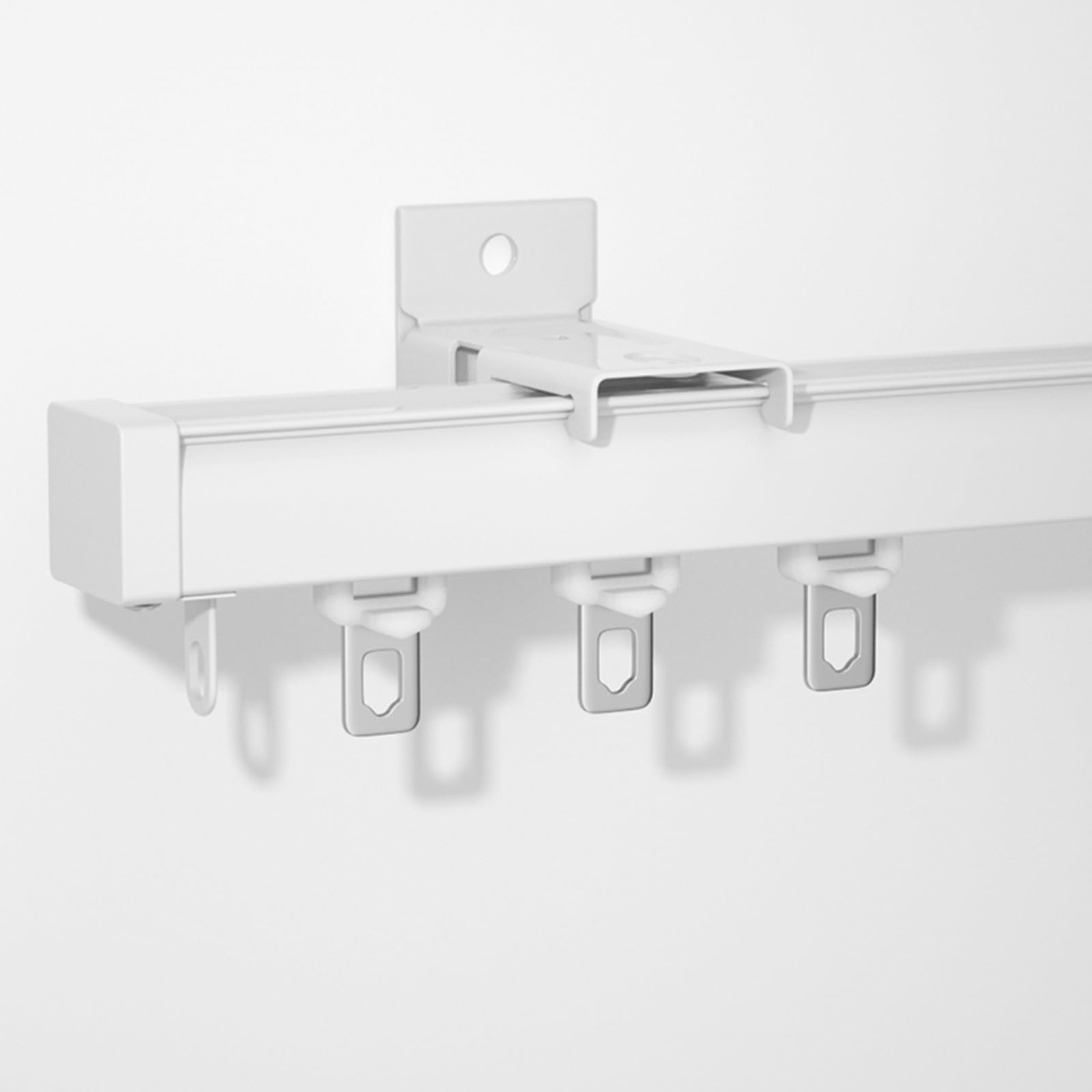 Rail Rideau Plafond Aluminium 0.5m à 6m - Système Coulissant Silencieux Multi-usages