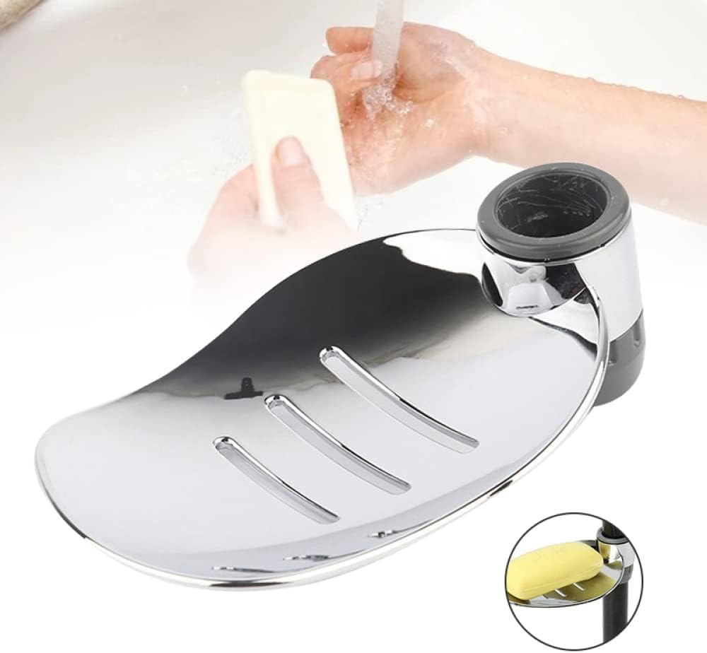 Jaboneras, Barra Jabonera Bandeja En Forma De Hoja for Barras De Ducha Y Barras De Elevación En Tamaños Herramienta De Baño Ajustable Jabonera De Metal Accesorios De Baño (Color : 22mm)