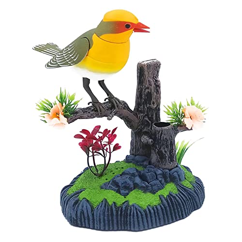 Pathside Electric Battery Operated Control Voice-Parrots, Talking Parrots Birds Electronic Pets Office Home Decoration Recording & Playback Function Pen Holders Kids Toys, Office And Home Decor (C) #TOP4