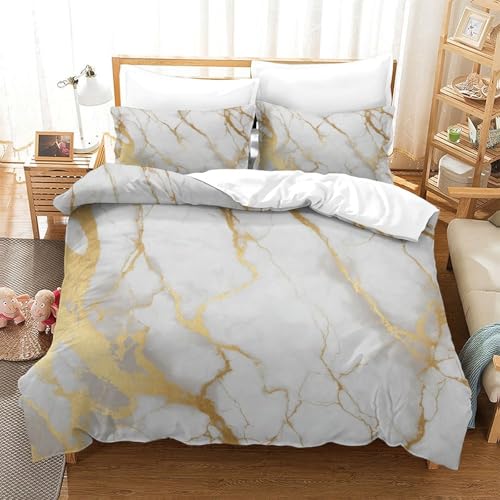 Housse de couette microfibre confortable et respirante parure lit 3 pièces