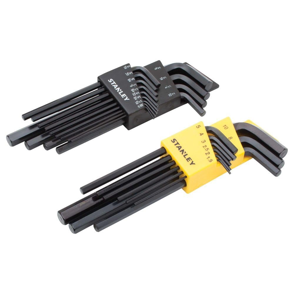 Stanley 85-753 22 Piece Long Arm SAE & Metric Hex Key Set