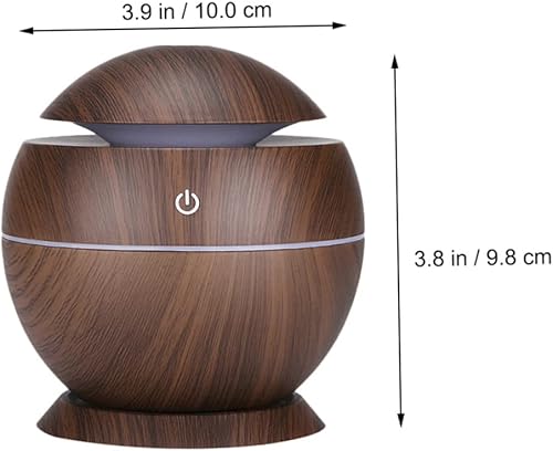 Miniatura 5 de Mini humidificador de aire USB difusor de aroma con acabado de grano humidificador portátil para oficina en casa y automóvil mejora la calidad del