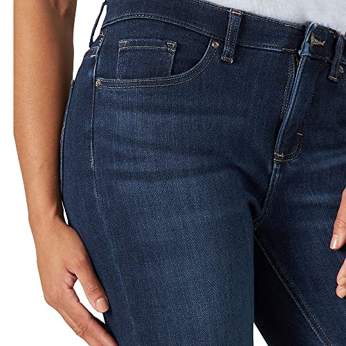 Lee Womens Ultra Lux Mid-Rise Slim Fit Skinny Jeans, Linwood, 14 Long Us #TOP1