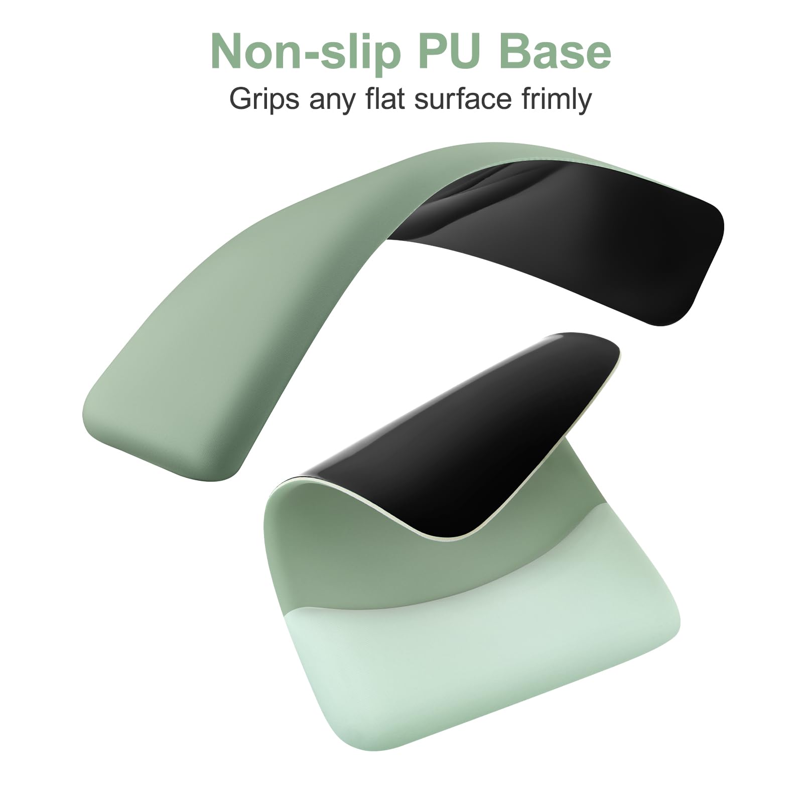 MOSISO Tappetino Mouse con Poggiapolsi e Tastiera Set, Ergonomico Antiscivolo, Memoria Schiuma, Verde