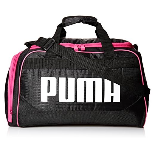 PUMA Women's Evercat Dispatch Duffel, black/pink, OS