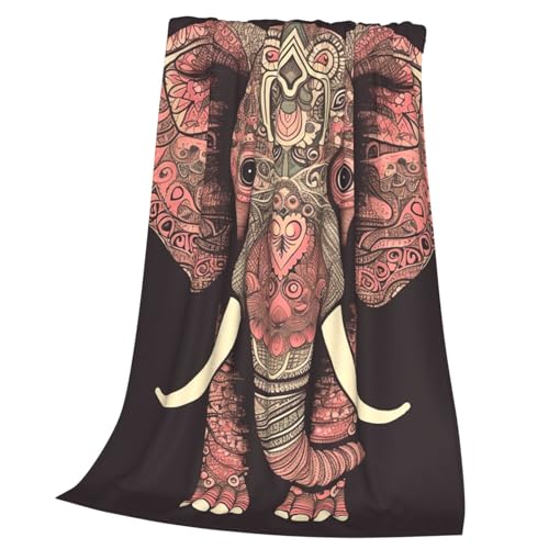 Plaid éléphant doux en microfibre pour vos soirées cocooning - 2