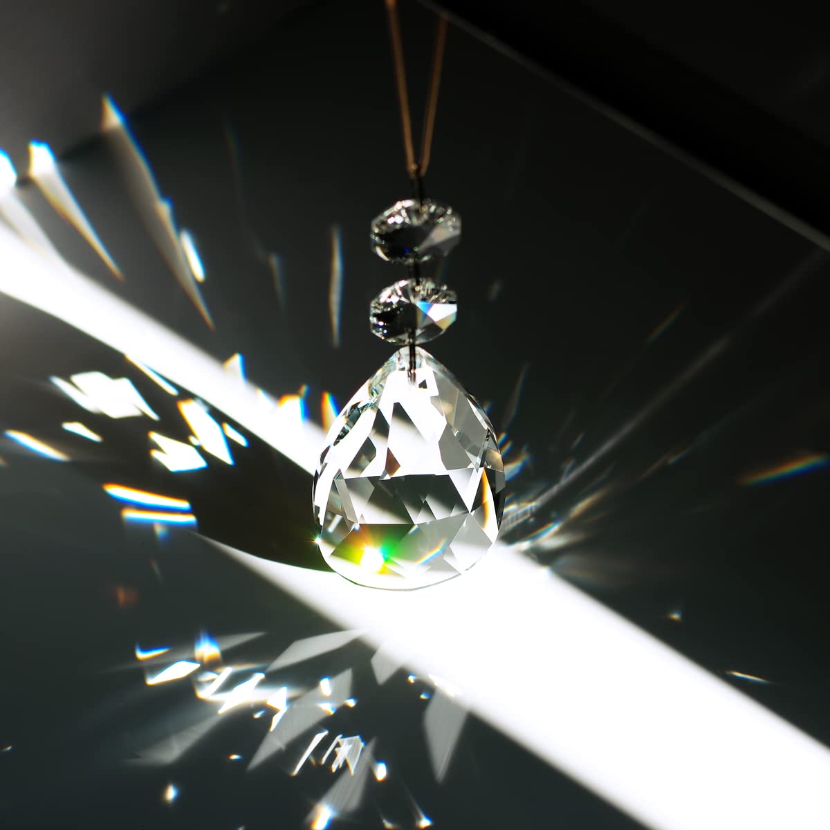 200 Perline Di Vetro A Goccia Trasparenti 6x12mm - Forate Per Lampadari, Gioielli Fai Da Te, Cristallos - Foto 11