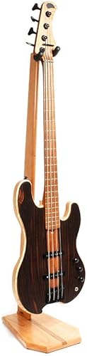 Ruach GS-6 Soporte de madera para guitarra bajo - Hecho a mano de cereza y nogal