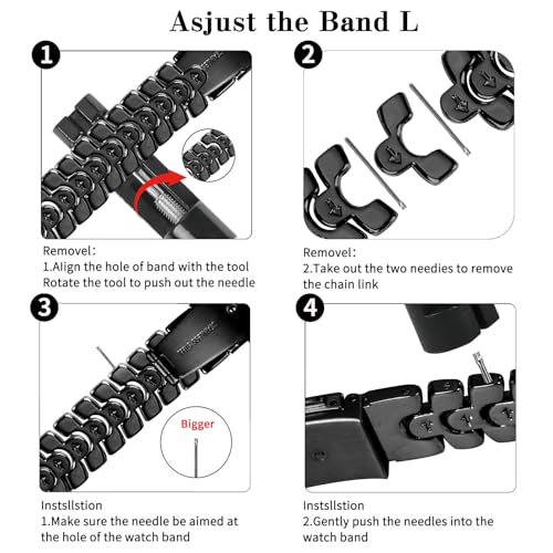 Thin Metal Band Compatible with Apple Watch Band 38mm 40mm 41mm 42mm 44mm 45mm 49mm, Dressy Stainless Steel Chain Strap, Slim Fancy iWatch Band with Case for Women Men