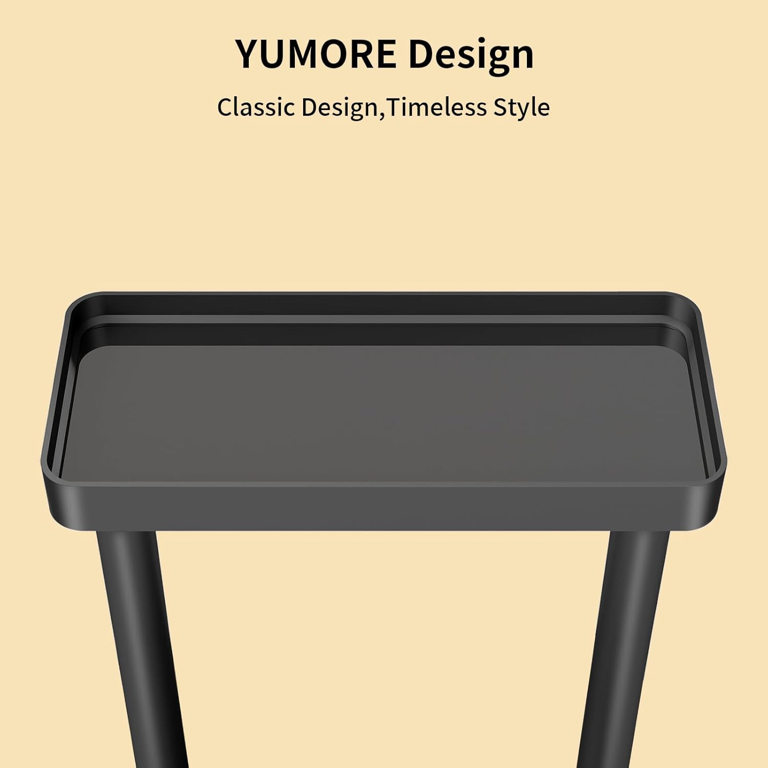 YUMORE Bathroom Organizer Countertop,Counter Organizer for Bathroom Decor, Tempered Glass Storage Shelves, Makeup Tray for Perfume Skincare Bedroom Kitchen Corner Shelf (2 Tier)