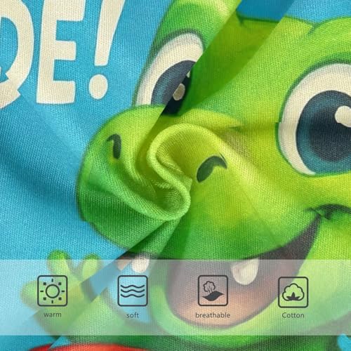 Girls Panties, Cute Green Cartoon Dinosaur Toddler Panties, Girls Underwear Cotton, 2T–8 Years3