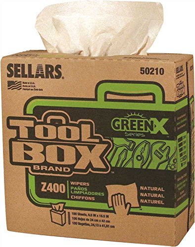 Sellars Toolbox Z400 Greenx Interfold 100/Box Natural 8.5