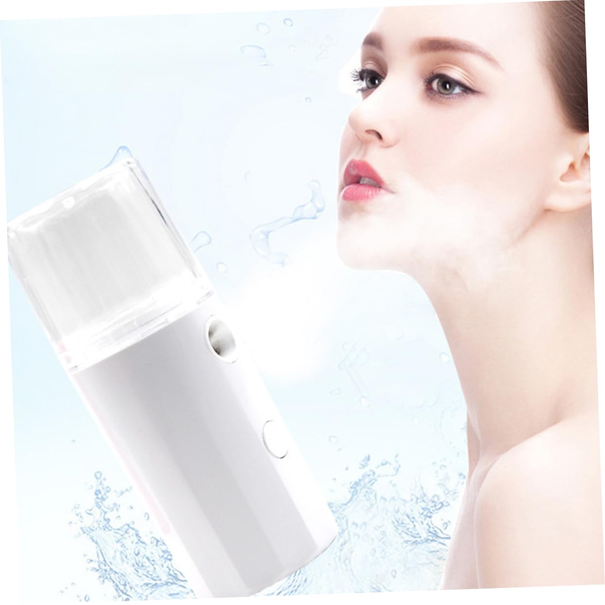 BELLIFFY Nano Facial Mister Sprayer Cool Mist Sprayer Moisturizing for Face Nano Spray Hydrating Instrument Charging White