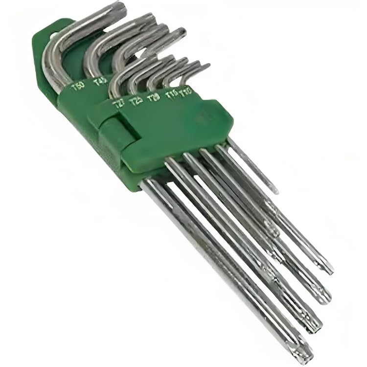ziodic 9PCS Professional Long Torx Key Wrench - Made of CRV Steel, Surface Matte, Non-Slip, Strong Grip, Durable, Plastic Clip (EXTRA LONG) (B0CP18GYXX) Amazon Price History, Amazon Price Tracker