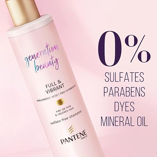Miniatura 3 de Pantene Generation Beauty - Champú completo y vibrante con ácido hialurónico, 9.6 onzas líquidas