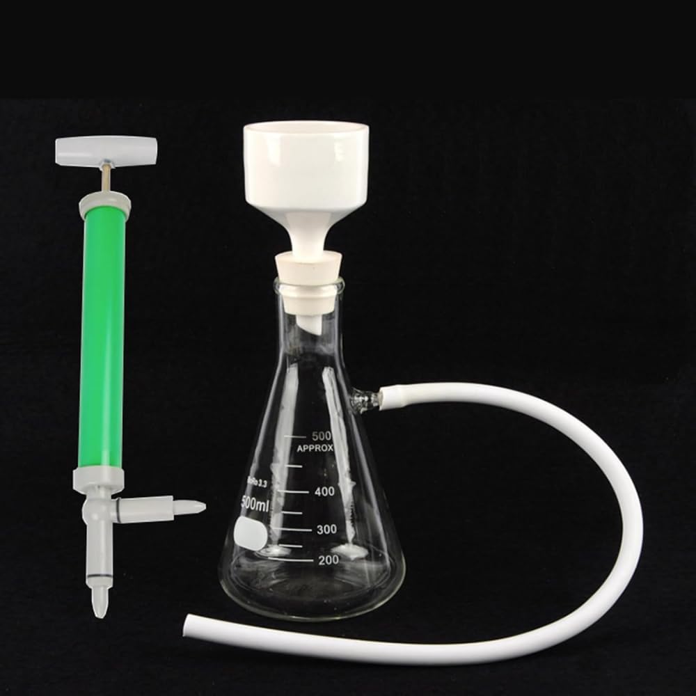 Kit D'entonnoir De Filtration D'appareil D'entonnoir De Buchner, Appareil sous Vide Utilisé pour Le Laboratoire Éducatif D'école De Fiole D'Erlenmeyer D'aspiration-1000ml