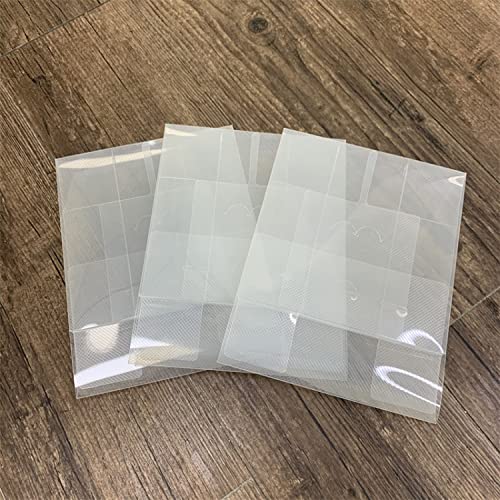Image of BAOFALI 3Pcs6.3x6.3x2''Plastic Storage Cases Clear Craft Supplies Storage Containers Transparent Boxes with Lid Clear Rectangle for Craft Supplies Coloring Markers Brushes Stamp Die