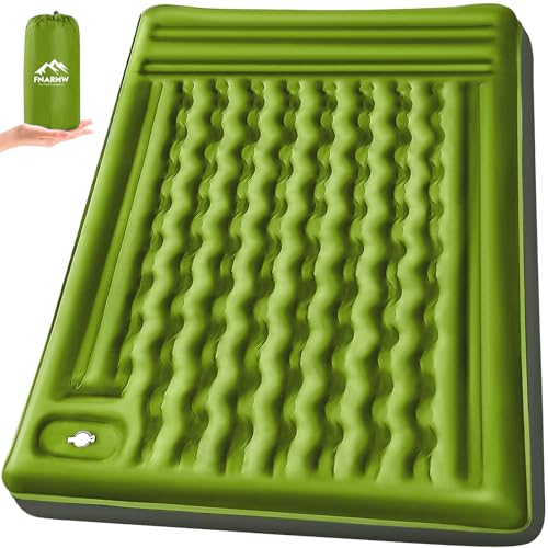 Portable Camping Mattress FNARMW Double Sleeping Pad Camping, Self Inflating 6'' Extra-Thick 2 Person Pillow Built-in Foot...