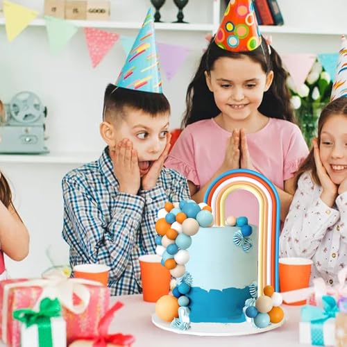 Blue Rainbow Cake Toppers