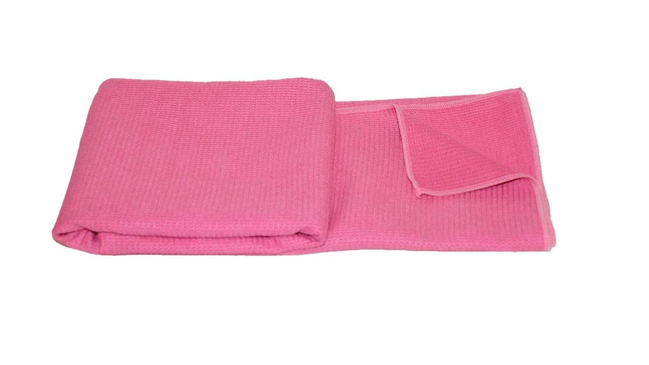 Yoga Towel - Stickyfiber Yoga Towel - Mat-Sized, Microfiber, Super Absorbent, Anti-Slip, 24