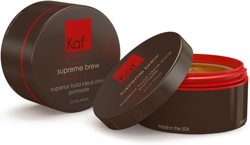 Men's Premium Pomade Hair Gel, Strong hold all day tested to thicken hair Made in the USA