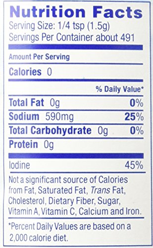 Hain Pure Foods Sea Salt Iodized -- 26 oz - Thumbnail 3