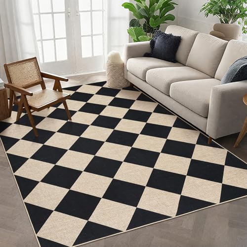 Tapete decorativo GarveeHome 5'x7' negro