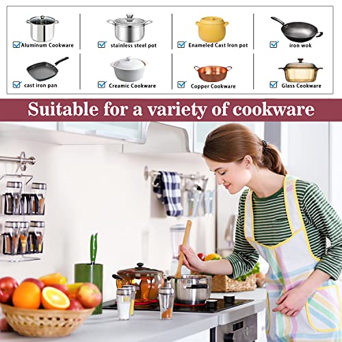 Image of Hobsir 2 Burner Electric Cooktop, 12 Inch Built-in Stovetop, 220-240V | 3000W Two Burner Ceramic Cooker, 9-Level Knob Control, Residual Heat Warning & Auto Shut-Off, All Cookware Compatible