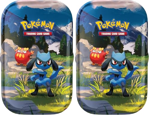 Pokémon: miniscatola da collezione Espansione Megaevoluzione - Ascesa Eroica (Riolu e Darumaka) del GCC Pokémon (1 foglio adesivi, 1 carta illustrazione Pokémon della miniscatola e 2 buste espansione)